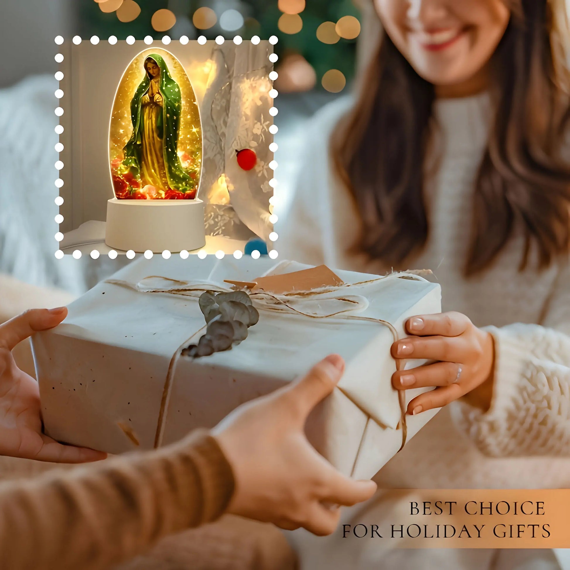 Guadalupe Virgin Prayer Lamp, Usb-Powered Warm Light for Religious Home Decor, Baptism and Spiritual Atmosphere #GLOBAL PICKS