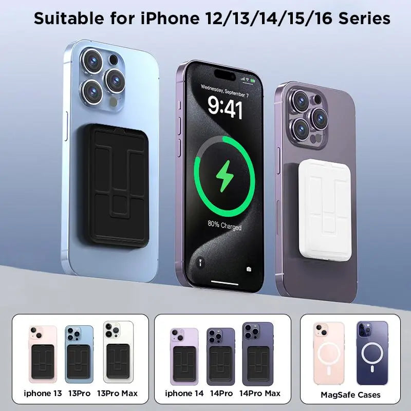 10000Mah Magnetic Power Bank – Portable Charger with Foldable Stand, LED Digital Display, Charge Iphone & Android Devices Simultaneously